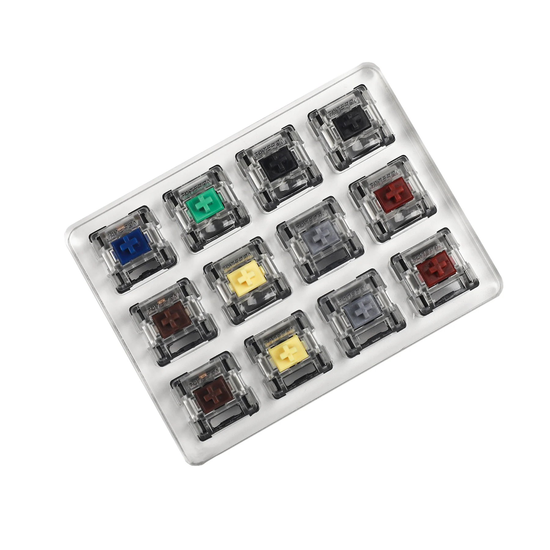 12 Key Gateron Optical Switch Tester Silent Yellow Black Green Brown