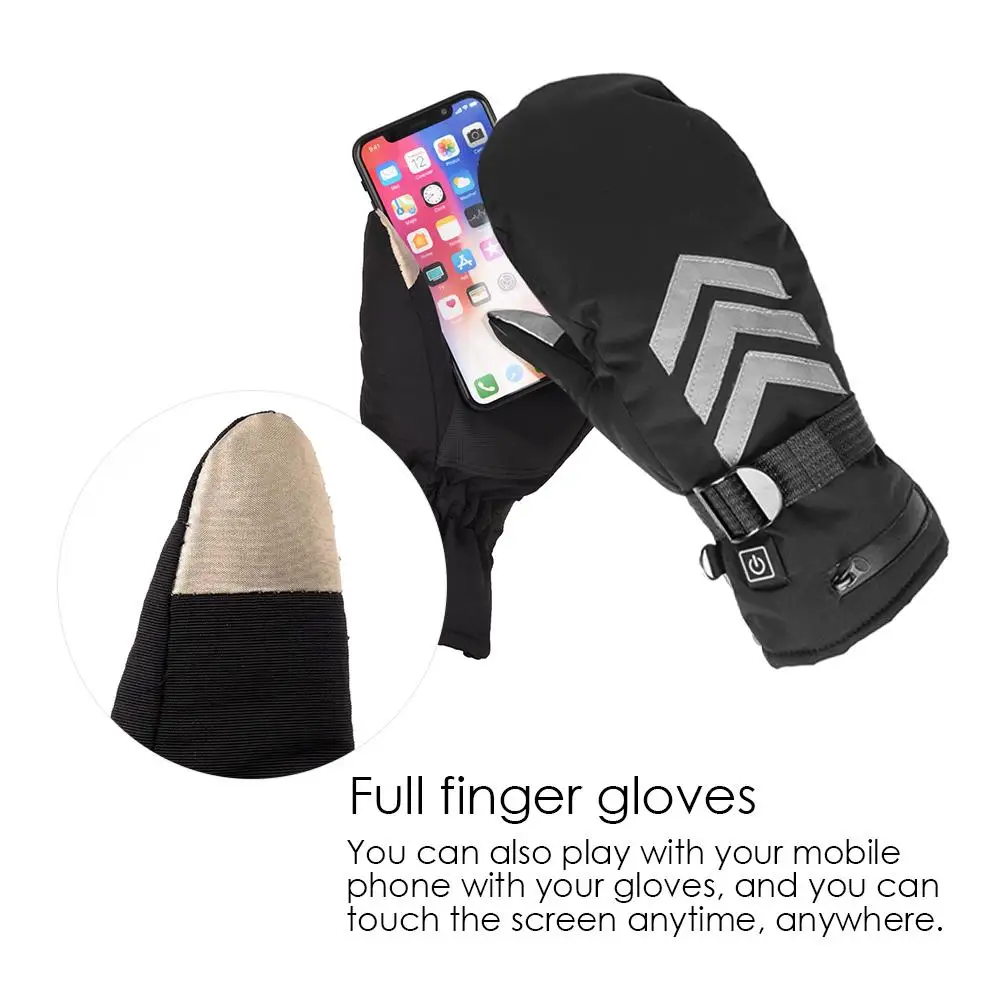 Катание на снегоходах перчатки с подогревом Сноубординг теплые перчатки зимние спортивные мотоциклетные мужские женские рукавицы обогревающая батарея перчатки