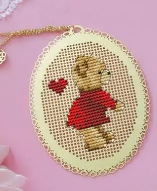 TT Red девушки DIY ремесло Стич вышивки крестом металлическая Закладка серебро Золотой Рукоделие Вышивка ремесла Счетный Cross-Stitching-6TH - Цвет: Темный хаки