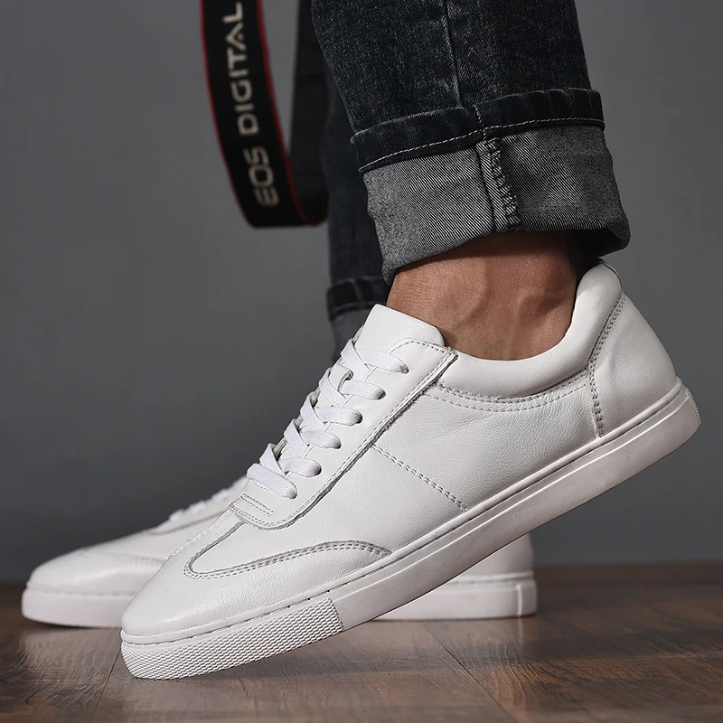 Genuine Leather Loafers Men Shoes Trend Slip-on Man Casual Breathable Shoe Fashion Sneakers |