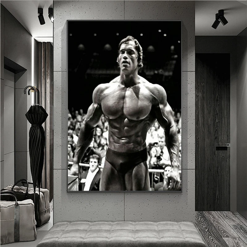 Arnold Schwarzenegger Inspirational Wall Art Print Motivational Quote Poster Gym 