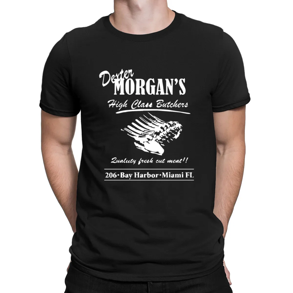 Dexter Butcher Shop футболка с рисунком, свободная, короткий рукав, модная футболка для мужчин, дизайн, одежда для фитнеса, весна-осень