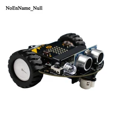 1 takım mikro: bit grafik programlama Robot mobil platformu akıllı araba V4.0 destek hattı devriye ortam ışık aksesuarları