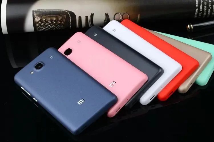 

Redmi2 100% Original Rear Housing Cover For Xiaomi Redmi 2 Back Door Plastic Repair Replacement Battery Case