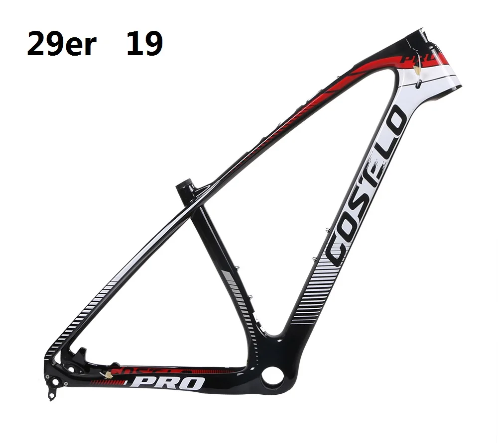 Costelo Massa Basic 3K 27,5 er 29er углеродное волокно mtb велосипедная Рама углеродная Mtb рама для горного велосипеда teleio делла bicicletta - Цвет: 29er 19 inch white