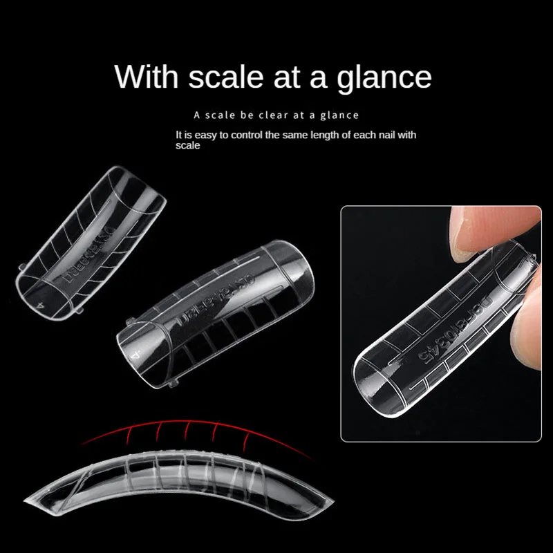 120pcs Artificial Almond Stiletto Dual Form Fake Nail Tips Poly The Gel Extension Acrylic Coffin False Nail Mold Storage Box fake nails fake nail forms nail tips false nail forms false nails false nail tips