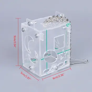 

Parrot Creative Foraging Toy Feeder Bird Intelligence Training Cage Acrylic Box