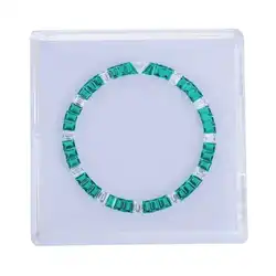 Corundum Green And White Watch Ring Suitable For 40mm Watch Bezel Making