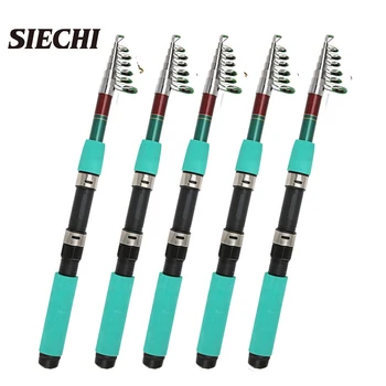 

SIECHInew 1.8M 2.1M 2.4M 2.7M 3.0M 3.6M Portable Telescopic Fishing Rod Glass Fiber Fishing Pole Travel Sea Fishing Spinning