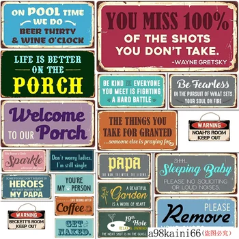 

Tin Sign Aluminum 19th Hole RelUnwind The Next Shot is in The Glass Outdoor & Indoor Sign Wall Decoration 12x6 INCH