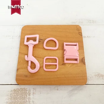 

50pcs/lot (metal buckle+adjust buckle+D ring+metal dog clasp/set) Colour mixtureaccessory for 20mm webbing DIY dog collar set