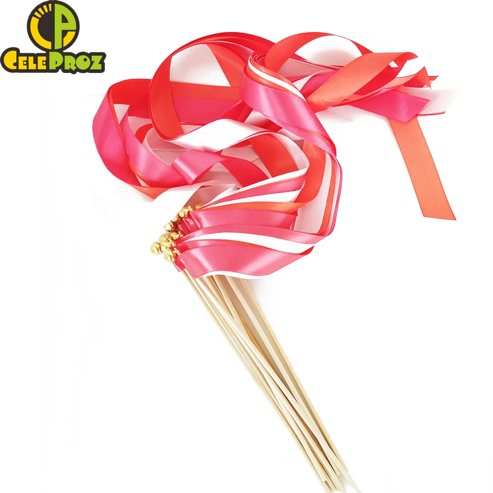 10 шт. Ленточные палочки для свадьбы волшебная палочка скручивания лент ручная