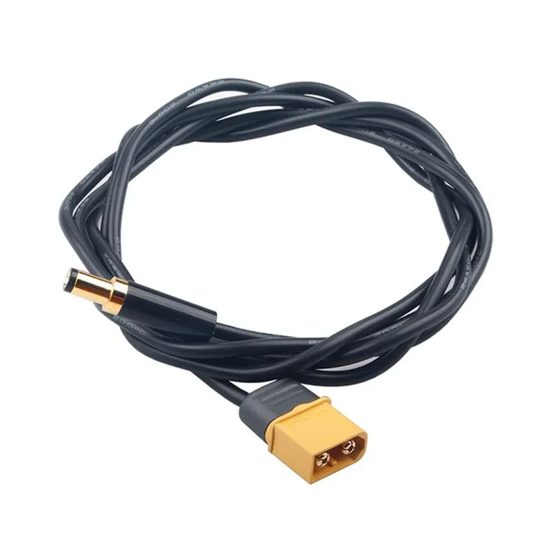 Original RJXHOBBY XT60 Male To Male DC 5.5mm X 2.5mm Plug 50cm/100cm/150cm/200cm Cable Wire For TS100 Electric Soldering Iron