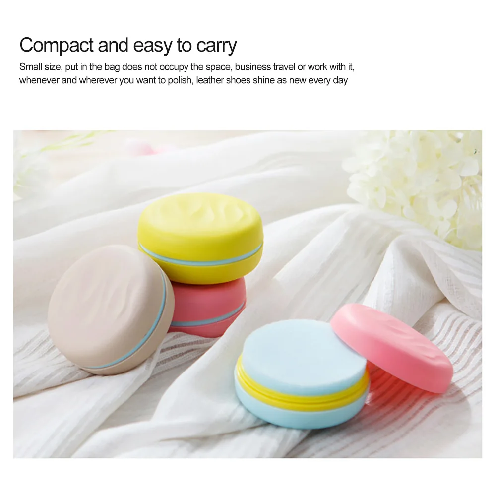 Portable Creative Travel Sponge Brush Candy Color Mini Macarons Double-Sided Shaped Shoes Cleaning Tool Home Clean Brush