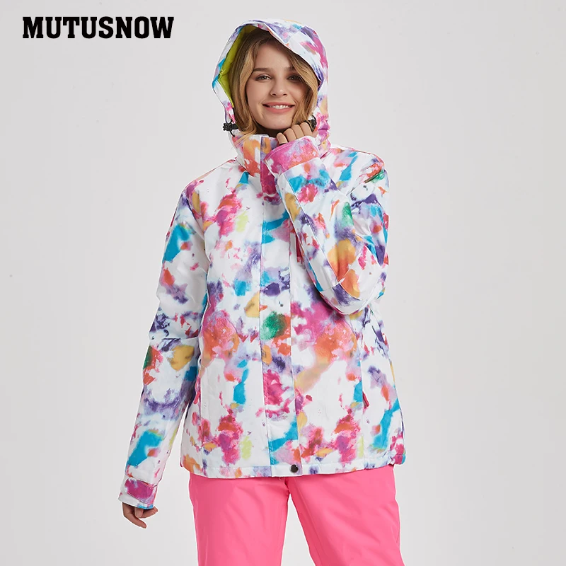 Женская куртка для катания на лыжах; Новинка года; высококачественное ветрозащитное водонепроницаемое теплое пальто; зимняя одежда; Брендовая женская куртка для сноуборда