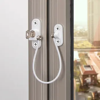 

4Pcs/Set Baby Safety Children Protection Lock From Window Child Security Stainless Steel Lockers Infant Drop-proof Windows Locks