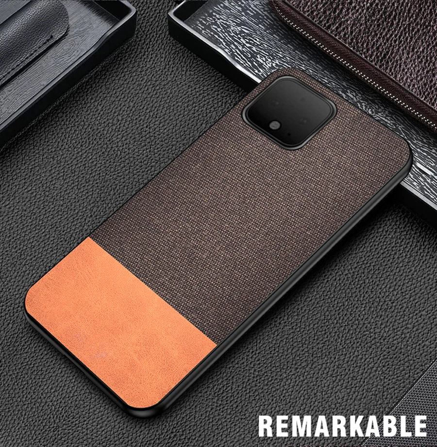 IKrsses для Google Pixel 4 Чехол PU простая скатерть твердая задняя крышка мягкая рамка чехол для Google Pixel 4 XL твердая задняя крышка