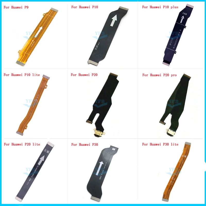 Main Board Motherboard Connect LCD Display Flex Cable Ribbon For Huawei P9 P10 P20 P30 pro plus lite USB Charger Connector | Мобильные
