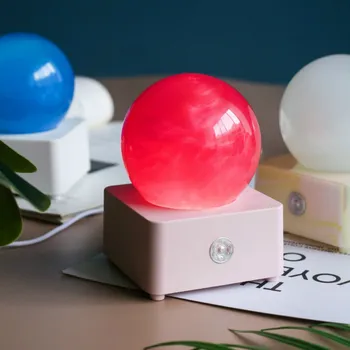 

8*11.5CM various colour lighting Crystal Globes Glass Music Box Glass Home Coffee Shop Decoration Christmas Valentine's Day Gift