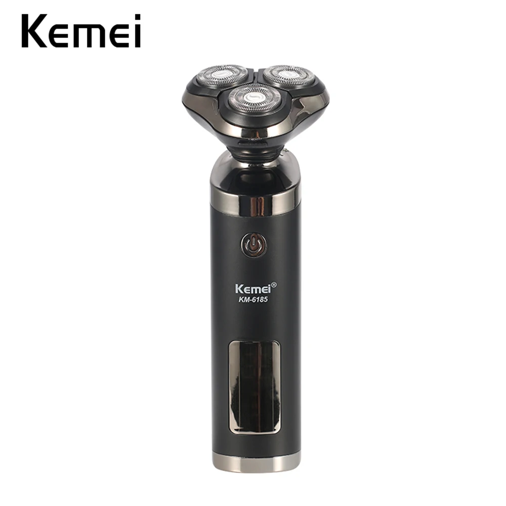 Kemei 6185 100-240 в 3D электробритва мужской станок для бритья Триммер для носа борода бритва водонепроницаемый перезаряжаемый