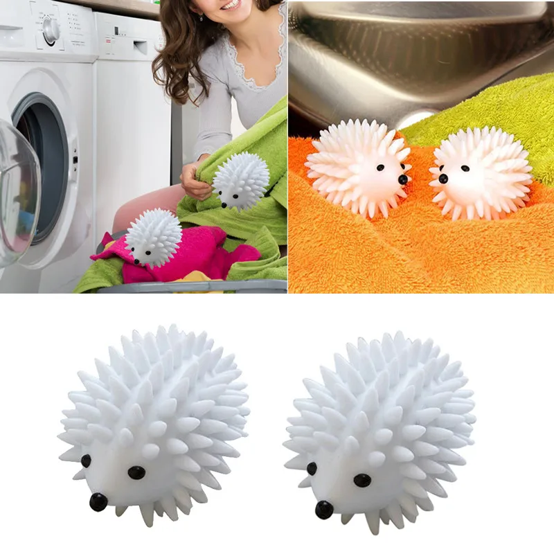 Reusable Laundry Dryer Ball Hedgehog Washing Hair Lint Catcher Machine Cleaning Accessories | Дом и сад