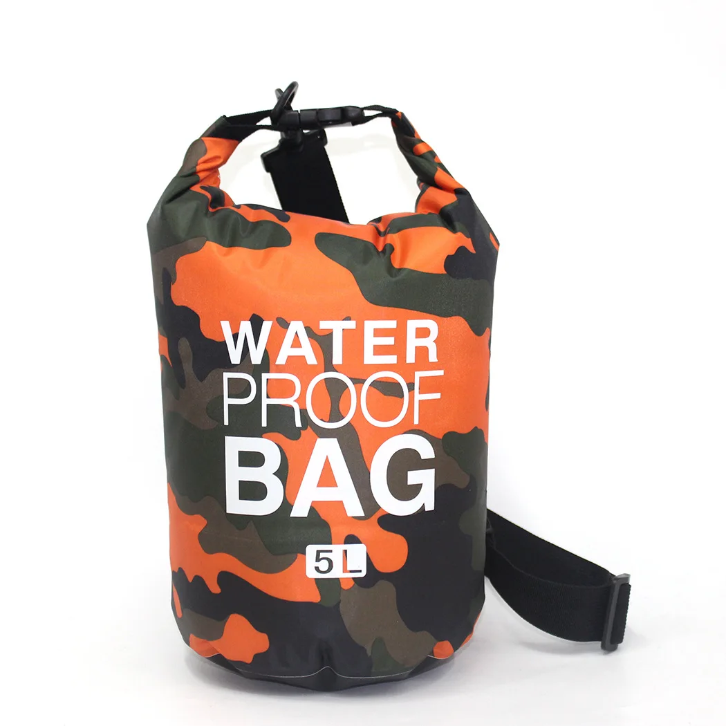 IKSNAIL 2L/5L/10L открытый Сухой Водонепроницаемый сухой мешок водонепроницаемый мешок Плавание Дайвинг складные сумки для рафтинга река океан рюкзак - Цвет: 5L Orange