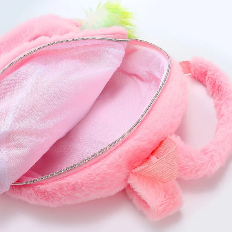  3D Cartoon Unicorn Plush School Bags for Girls Kids Unicorn Shoulder Bag Light 3-5 Years Mochila In - 4000093268614