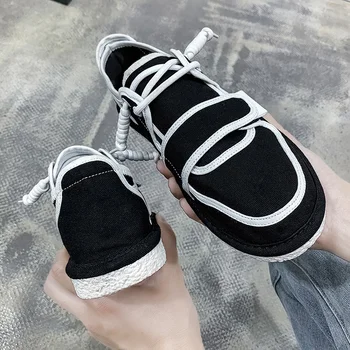 

work spring man 2020 knitting for comfortable shoe Mens Shoes de canvas casual Tops sports Casual hombre shoes casuales mens on