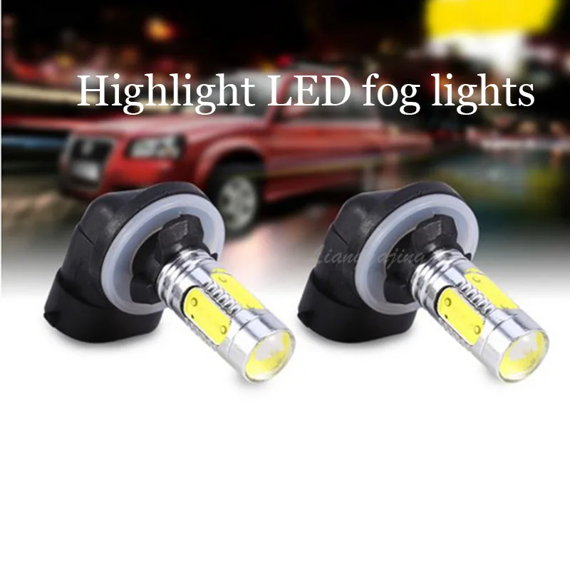 

2pcs H27 881 Car LED Front Fog Light COB 7.5W Bulb Auto LED Driving Fog Lamp DRL 12V High Power White Red Amber Blue Pink