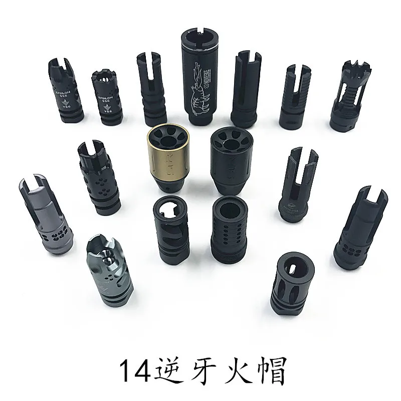 

Tactical Outdoor sports equipment Jinming 9 Updated accessories m4 gel ball toy gun 14mm ornament cap DIY Parts Hunting