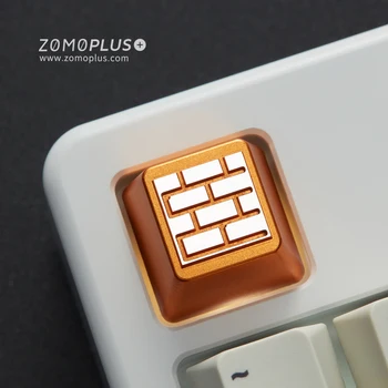 

Key cap mechanical keyboard keycap personality,Classic retro Pixel Battle City BRICK aluminum alloy keycaps Cherry MX axis,Z43
