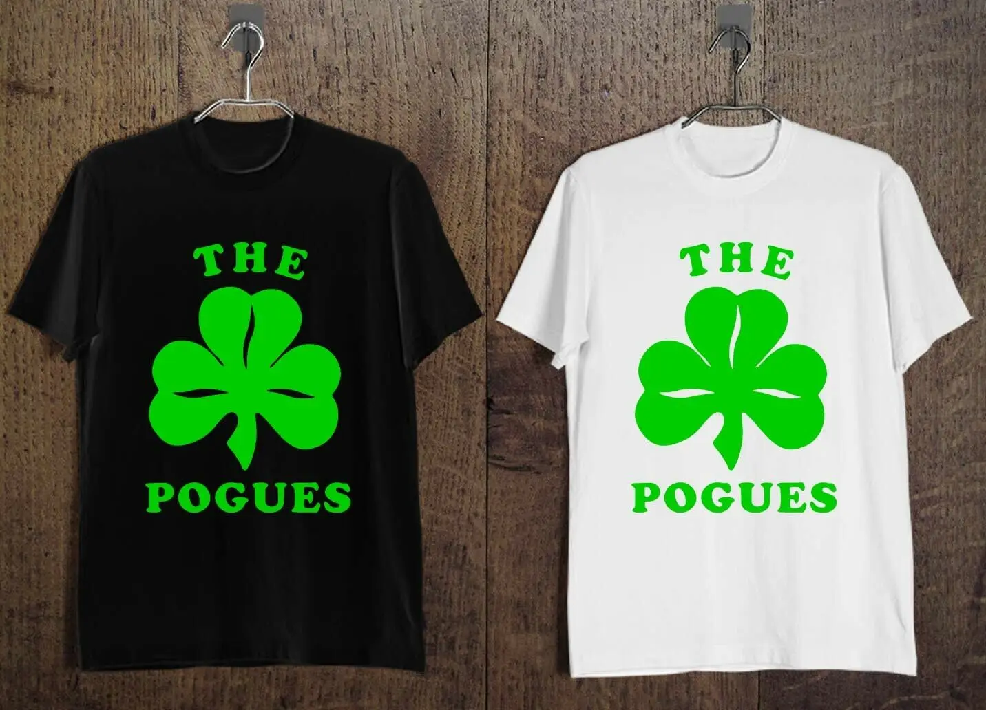 Новая мужская футболка POGUES MAHONE с логотипом Irish Rock Band черно-белая | Мужская одежда