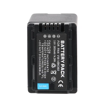 

5 Pcs/Lot 3600mAH VW-VBK360 VBK360 VWVBK360 Camera Battery For Panasonic HS80 SD40 SD60 SD80 SDX1 H100 H85 H95 HS60 HS80 TM60