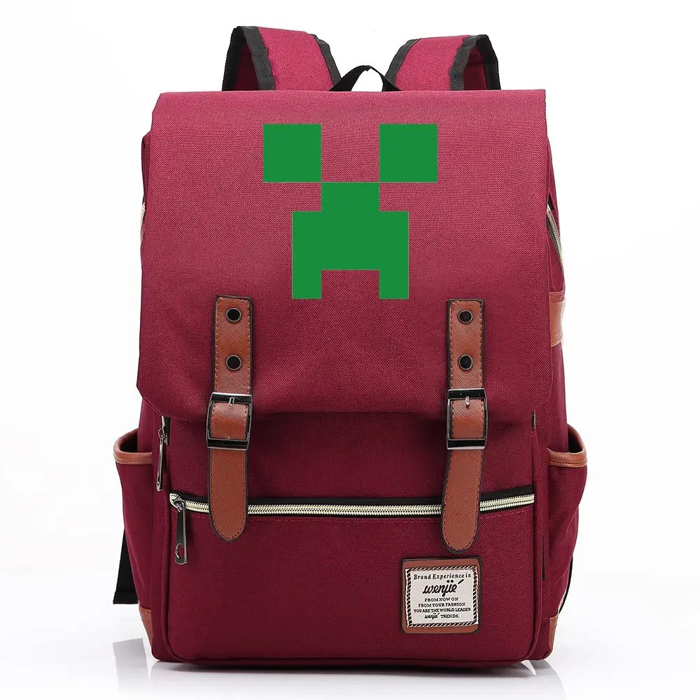 

Fashion Minecraft School Bags Male Fashion Best Travel Backpacks Everyday Bagpack Laptop Bags For Teenager Boys Mochila