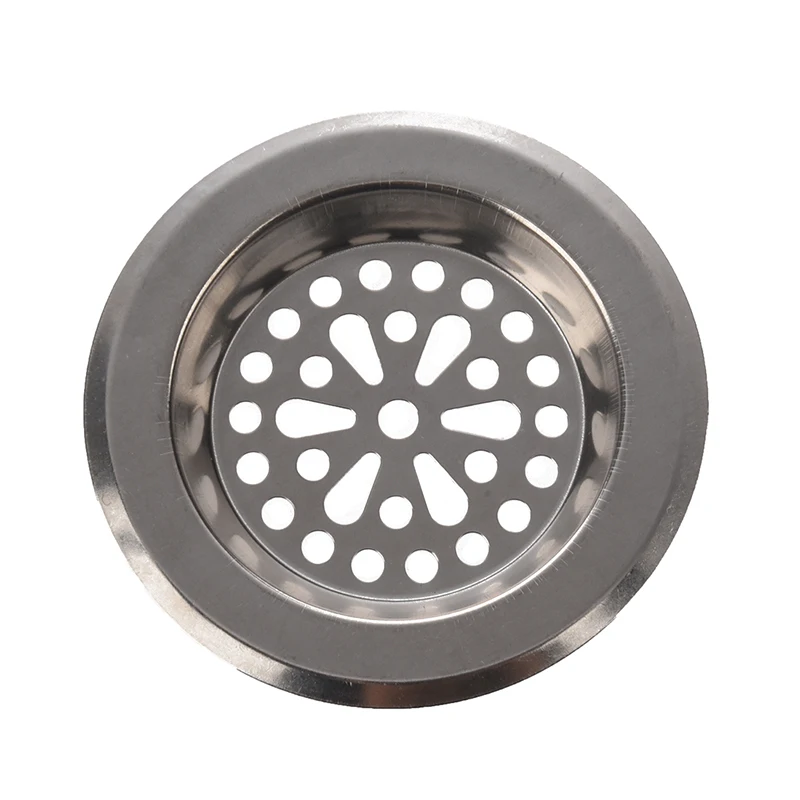 

77mm x 55mm x 45mm Silver Tone Stainless Steel Kitchen Sink Strainers