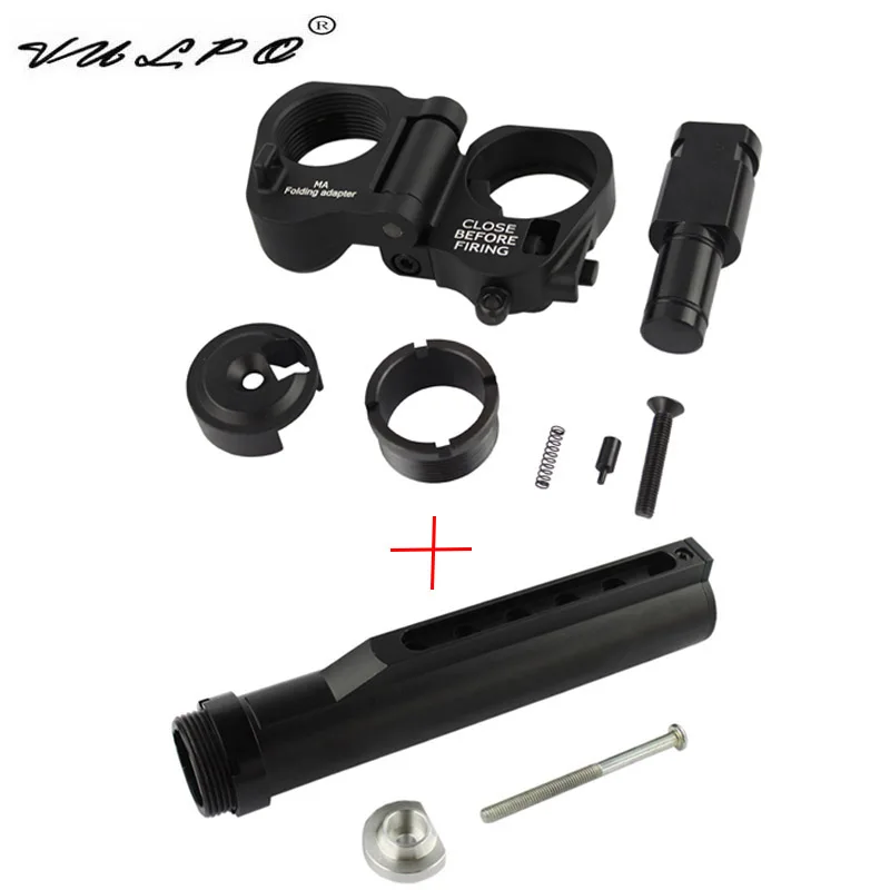 

VULPO Tactical 6 Position Stock Pipe AR Folding Stock Adapter For M4 M16 Series Airsoft AEG GBB Hunting Accessories