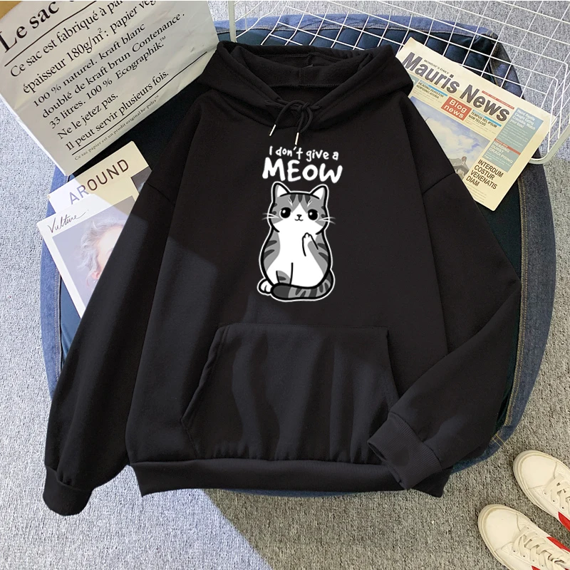 Hoody Little Panda Drinking Milk Tea Print Hoodie Streetwear Cute Winter Clothes Womens Oversized Loose Sweatshirts Women 2021 sweatshirts Hoodies & Sweatshirts