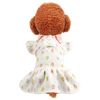 

Cute Animal Dog Dress Tutu Skirt Summer Dog Female Girl Puppy Hoodie Shirt Clothes Costume For Yorkie Chihuahua