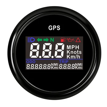 

52mm 2" Digital GPS Speedometer Odometer With Red Backlight 12V/24V For Boat Yacht Motorcycle Car