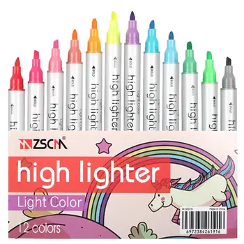 

Back to school Highlighter Pen Double Headed Fluorescent Marker Graffiti Album for drawing Stationery for school supplies