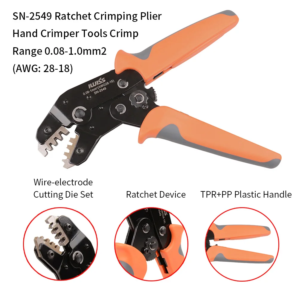 SN-02BM Crimping Tools for 2.54//Dupont Servo Connectors JST Connector Crimper