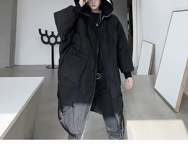 Women Black White Parkas Fashion New Full Sleeve Elegant Small Fresh Pocket Plus Size Minority Casual Coat Top DMY2023