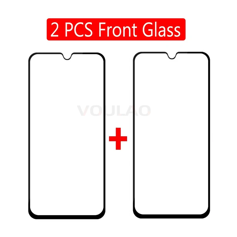 2 PCS Front Glass Закаленное стекло для samsung Galaxy A50 A70 A40 A30, Защитное стекло для объектива камеры, Защитное стекло для samsung A50 A70 A30 A10 A20E - Цвет: 2 PCS Front Glass
