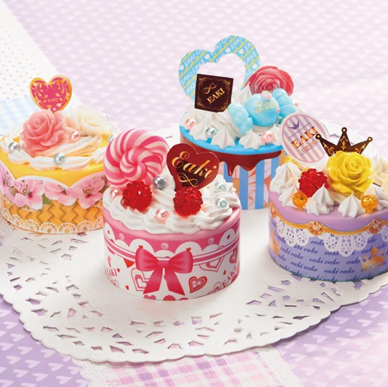 

Children DIY Creative Hand-made Model Cream Small Cake Play House Educational Toy Dessert Cup Material Box