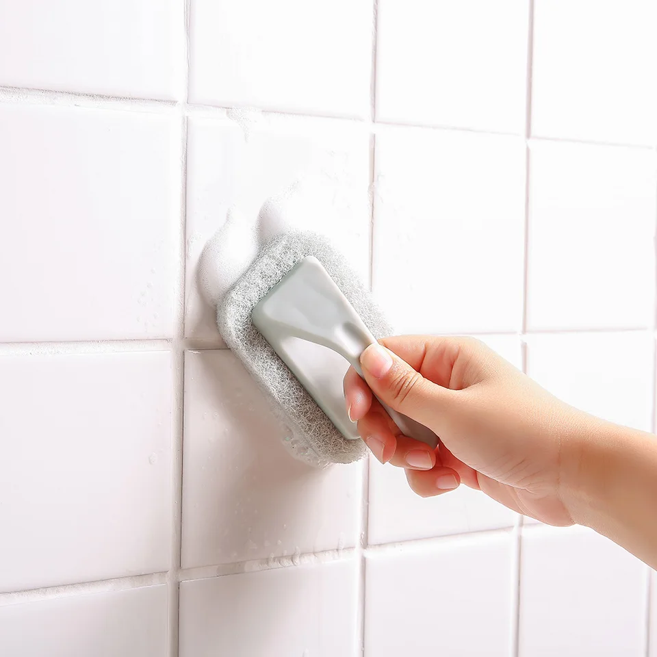 Magic Sponge Cleaning Brush Bathtub With Handle Bathroom Ceramic Tile Kitchen Decontamination Brush Pot Window Glass Clean Tool Cleaning Brushes Aliexpress