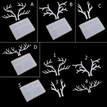 

Elk Jewelry Rack Resin Molds Deer Anlter Jewelry Storage Silicone Trays Molds