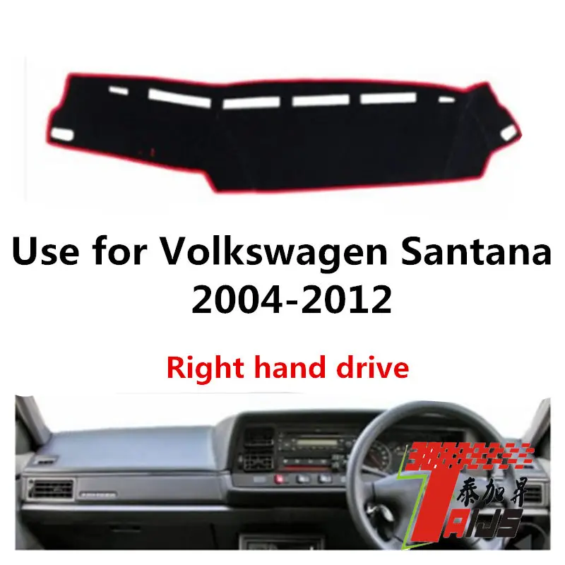 Taijs правый руль приборной панели автомобиля крышка для Volkswagen Santana 2004-2012 приборной панели автомобиля коврик анти освещение трещин