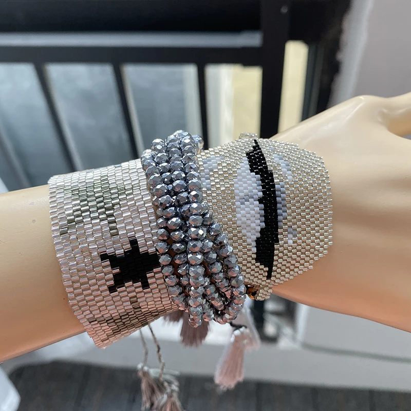 

Rttooas MIYUKI Lips Bracelet New Collection Joyeria Mexicana Summer Jewelry Lover Beautiful Bead Loom Pulseras Mujer 2019 New