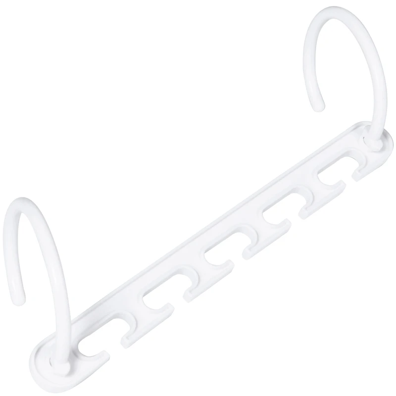 

8 pcs Space Saver Wonder Magic Clothes Hanger Rack Clothing Hook Organizer Set White