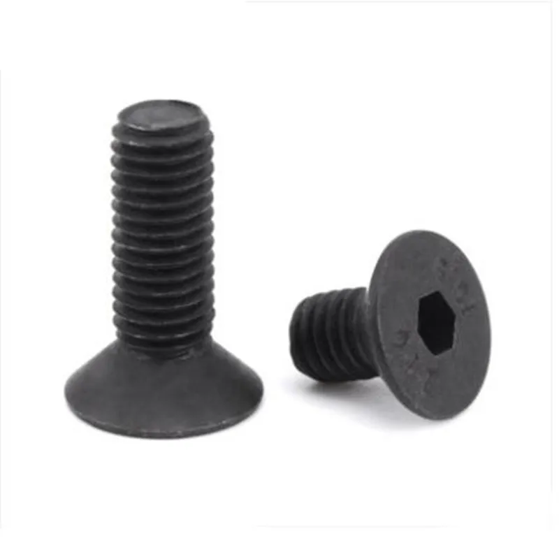 Allen Key Head DIN7991 M2 M2.5 M3 M4 M5 M6 M8 Stainless steel or black steel hex socket Flat countersunk head screw 5pc-100PCS